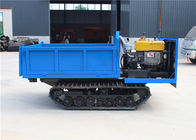 Camión azul de Ton Mini Rubber Track Transporter Dumper del color 2 de la operación simple