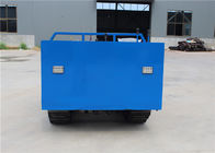 Camión azul de Ton Mini Rubber Track Transporter Dumper del color 2 de la operación simple